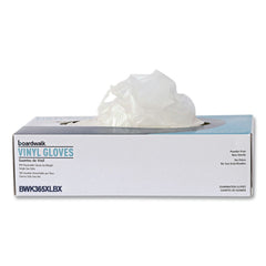 Boardwalk 2.6 mil Thick 9.5 in. Long Power-Free General Purpose Vinyl Gloves - Extra Large, Clear (100/Box)