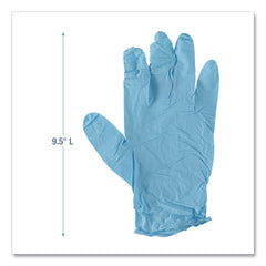 Boardwalk 9.5 in. 5 mil Disposable Examination Nitrile Gloves - X-Small/Blue (1000/Carton)