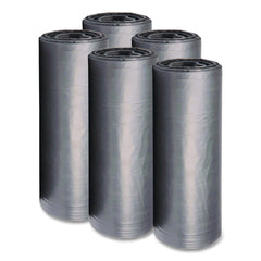Boardwalk H7658SGKR01 38 in. x 58 in. 1.1 mil 60 gal. Low-Density Waste Can Liners - Gray (100/Carton)