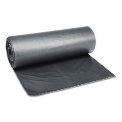 Boardwalk H7658SGKR01 38 in. x 58 in. 1.1 mil 60 gal. Low-Density Waste Can Liners - Gray (100/Carton)