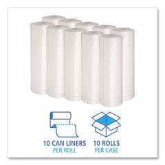 Boardwalk X7658XCKR01 38 in. x 58 in. 60 gal. 1.75 mil Low Density Can Liners - Clear (100/Carton)