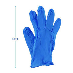 Boardwalk 395LBXA 5 mil Disposable General-Purpose Powder-Free Nitrile Gloves - Large, Blue (100/Box)