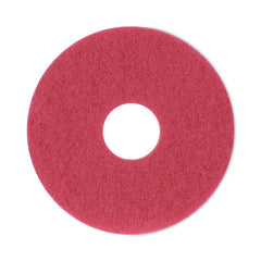 Boardwalk 12 in. Diameter Buffing Floor Pads - Red (5/Carton)