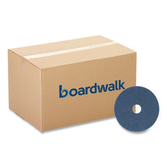 Boardwalk 13 in. Diameter Scrubbing Floor Pads - Blue (5/Carton)
