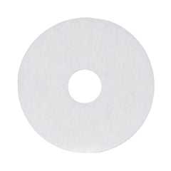Boardwalk 13 in. Diameter Polishing Floor Pads - White (5/Carton)