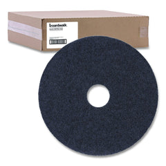 Boardwalk 15 in. Diameter Stripping Floor Pads - Black (5/Carton)