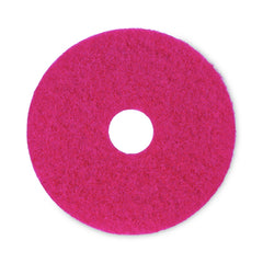 Boardwalk 15 in. Diameter Buffing Floor Pads - Red (5/Carton)
