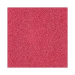 Boardwalk 15 in. Diameter Buffing Floor Pads - Red (5/Carton)