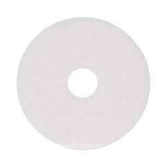 Boardwalk 15 in. Diameter Polishing Floor Pads - White (5/Carton)