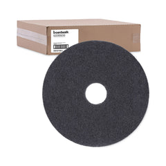 Boardwalk 16 in. Diameter Stripping Floor Pads - Black (5/Carton)