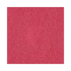 Boardwalk 16 in. Diameter Buffing Floor Pads - Red (5/Carton)