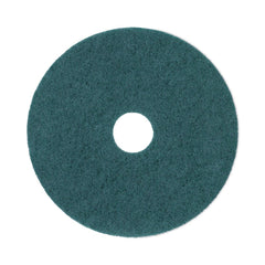 Boardwalk BWK4017GRE 17 in. Diameter Heavy-Duty Scrubbing Floor Pads - Green (5/Carton)