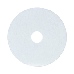 Boardwalk BWK4017WHI 17 in. Diameter Polishing Floor Pads - White (5/Carton)