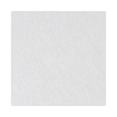 Boardwalk BWK4017WHI 17 in. Diameter Polishing Floor Pads - White (5/Carton)