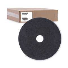 Boardwalk 19 in. Diameter Stripping Floor Pads - Black (5/Carton)