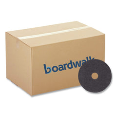 Boardwalk 19 in. Diameter High Performance Stripping Floor Pads - Black (5/Carton)