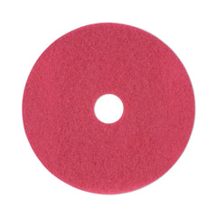 Boardwalk 19 in. Diameter Buffing Floor Pads - Red (5/Carton)