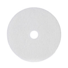 Boardwalk BWK4019WHI 19 in. Diameter Polishing Floor Pads - White (5/Carton)