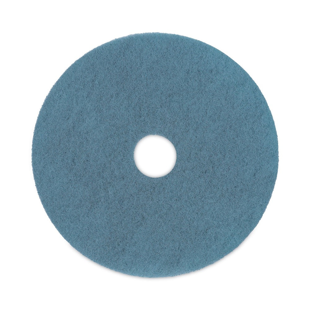 Boardwalk 20 in. Diameter Burnishing Floor Pads - Aqua (5/Carton)