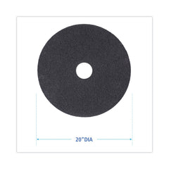 Boardwalk BWK4020HIP 20 in. Diameter High Performance Stripping Floor Pads - Black (5/Carton)