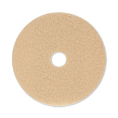 Boardwalk 20 in. Diameter Burnishing Floor Pads - Tan (5/Carton)