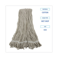Boardwalk Pro Loop Web/Tailband Cotton Wet Mop Head (12/Carton)
