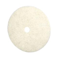 Boardwalk 27 in. Diameter Natural Burnishing Floor Pads - White (5/Carton)