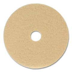 Boardwalk 27 in. Diameter Burnishing Floor Pads - Tan (5/Carton)