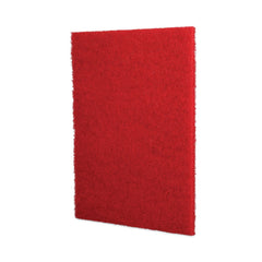 Boardwalk 28 in. x 14 in. Buffing Floor Pads - Red (10/Carton)
