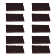 Boardwalk 4.62 in. x 10 in. Heavy-Duty Utility Pad - Brown (10/Carton)