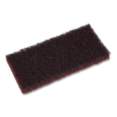 Boardwalk 4.62 in. x 10 in. Heavy-Duty Utility Pad - Brown (10/Carton)