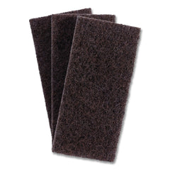 Boardwalk 4.62 in. x 10 in. Heavy-Duty Utility Pad - Brown (10/Carton)