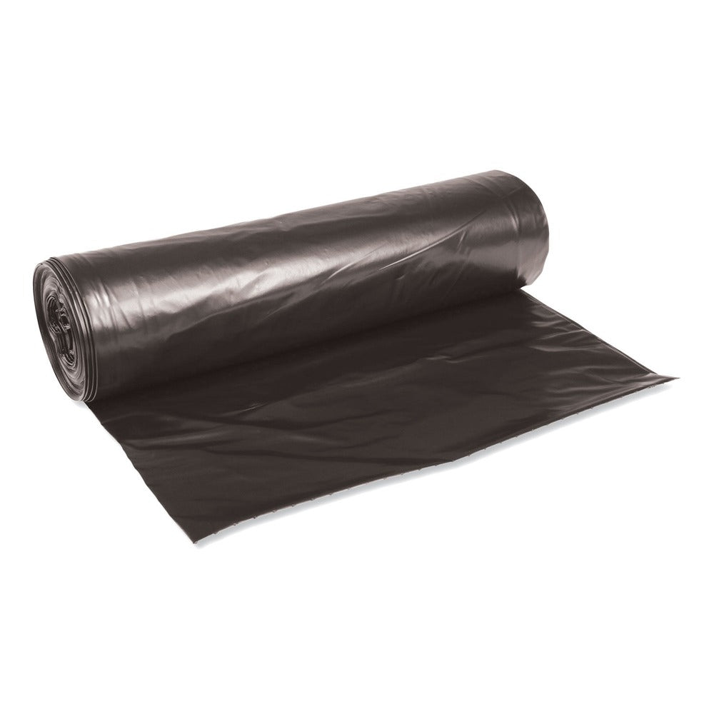 Boardwalk 40 in. x 46 in. 45 gal. 0.6 mil Low-Density Waste Can Liners - Black (100/Carton)