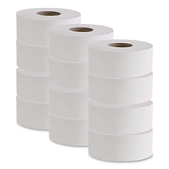 Boardwalk 3.2 in. x 525 ft. 2 Ply Septic Safe Jumbo Roll Bathroom Tissue - White (12/Carton)