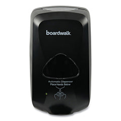 Boardwalk 6 in. x 4.05 in. x 10.58 in. 1200 mL Touch-Free Foam Soap Dispenser - Black
