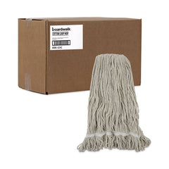 Boardwalk 24 oz. Pro Loop Web/Tailband Cotton Wet Mop Head - White (12/Carton)
