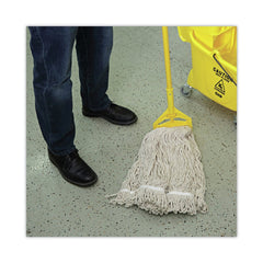 Boardwalk BWK432C 32 oz. Pro Loop Web/Tailband Premium Standard Mop Head - White (12/Carton)