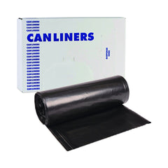 Boardwalk V8647EKKR01 43 in. x 47 in. 56 gal. 19 mic High-Density Can Liners - Black (150/Carton)