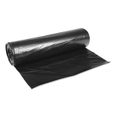 Boardwalk H8647HKKR01 43 in. x 47 in. 56 gal. 0.6 mil Low-Density Waste Can Liners - Black (100/Carton)