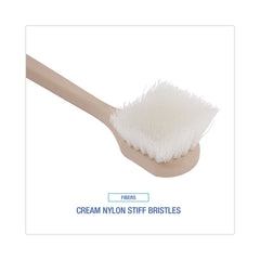 Boardwalk BWK4420 20 in. Utility Brush with Nylon Bristles - Tan/Cream