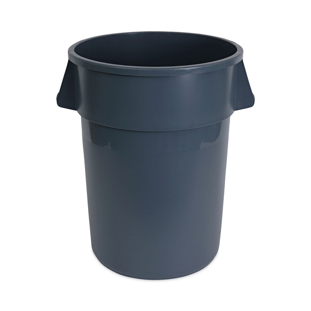 Boardwalk 44-Gallon Round Plastic Waste Receptacle - Gray