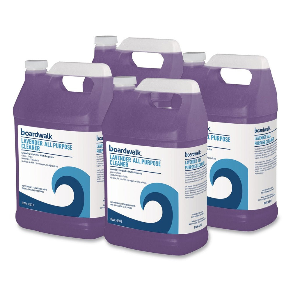 Boardwalk 128 oz. Bottle All Purpose Cleaner - Lavender Scent (4/Carton)