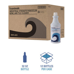 Boardwalk 32 oz. Bottle Industrial Strength RTU Porcelain Bowl and Tile Cleaner - Floral Scent (12/Carton)