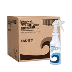 Boardwalk DO1406-12ESSN 32 oz. Spray Bottle RTU Liquid Air Deodorizer - Fresh Scent (12/Carton)