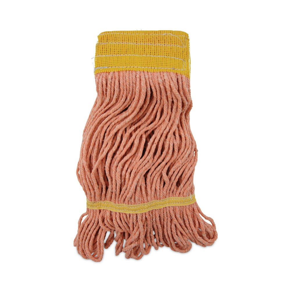 Boardwalk 5 in. Headband Cotton/Synthetic Fiber Super Loop Wet Mop Head - Small, Orange (12/Carton)
