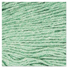 Boardwalk 5 in. Super Loop Cotton/Synthetic Fiber Wet Mop Head - Medium, Green (12/Carton)