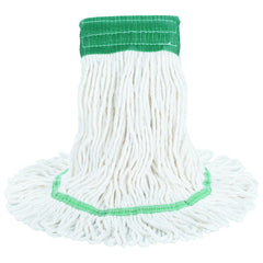 Boardwalk Super Loop Wet Mop Head with Cotton/Synthetic Fiber and 5 in. Headband - Medium, White (12/Carton)