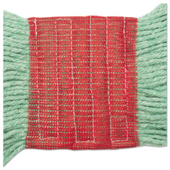Boardwalk BWK503GNCT 5 in. Super Loop Cotton/Synthetic Fiber Wet Mop Head - Large, Green (12/Carton)