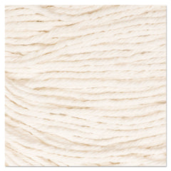 Boardwalk 5 in. Super Loop Cotton/Synthetic Fiber Wet Mop Head - Large, White (12/Carton)