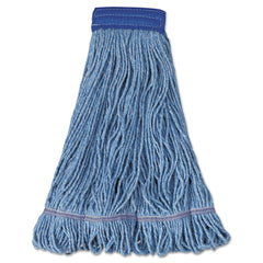 Boardwalk 5 in. Super Loop Cotton/Synthetic Fiber Wet Mop Head - X-Large, Blue (12/Carton)